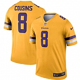 Nike Vikings 8 Kirk Cousins Gold Inverted Legend Jersey Dzhi,baseball caps,new era cap wholesale,wholesale hats